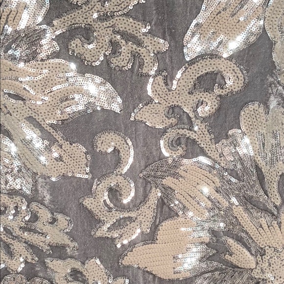 LAST ONE!! PRICE FIRM Silver mini sequin dress - Picture 3 of 5